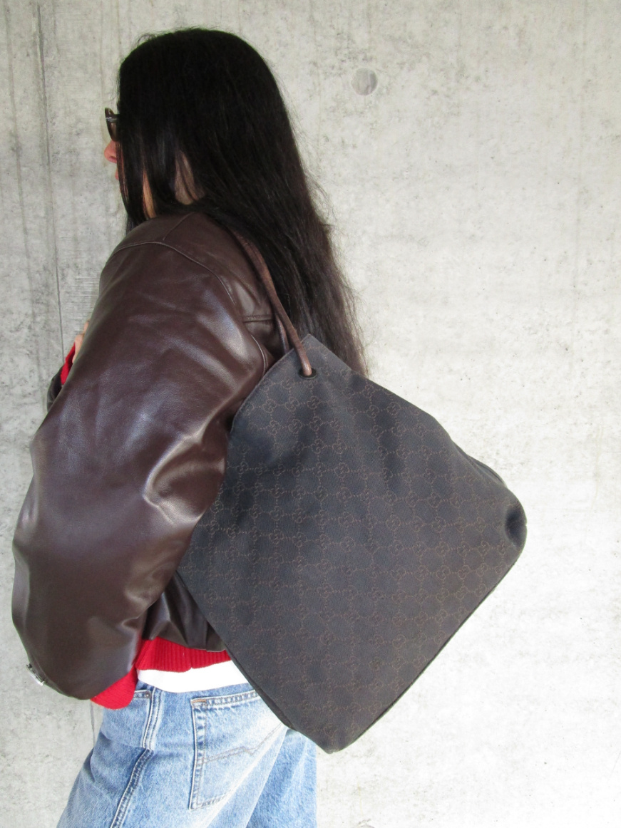 RR ARCHIVE Gucci GG Canvas Gifford Tote Bag