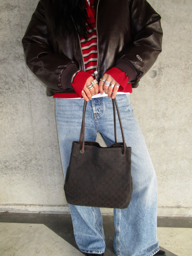 RR ARCHIVE Gucci GG Canvas Gifford Tote Bag