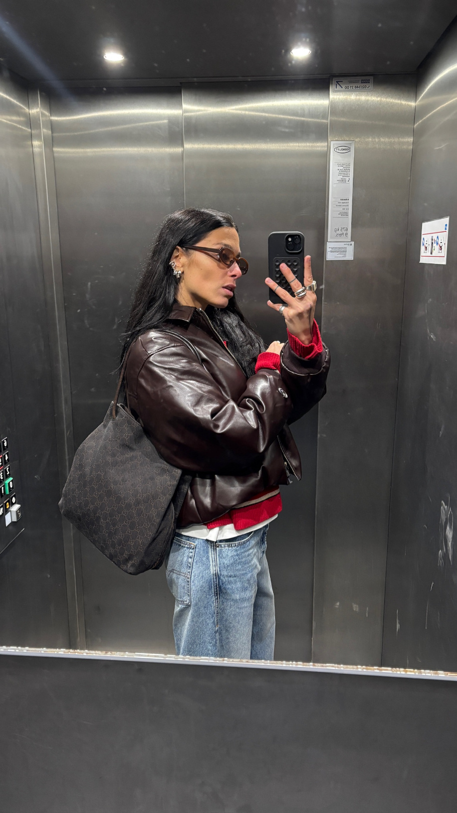 RR ARCHIVE Gucci GG Canvas Gifford Tote Bag