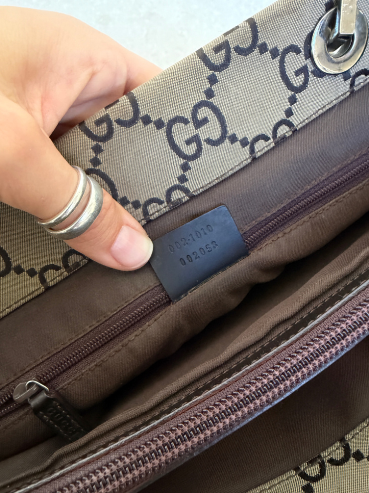 RR ARCHIVE Gucci Bamboo Canvas Handbag