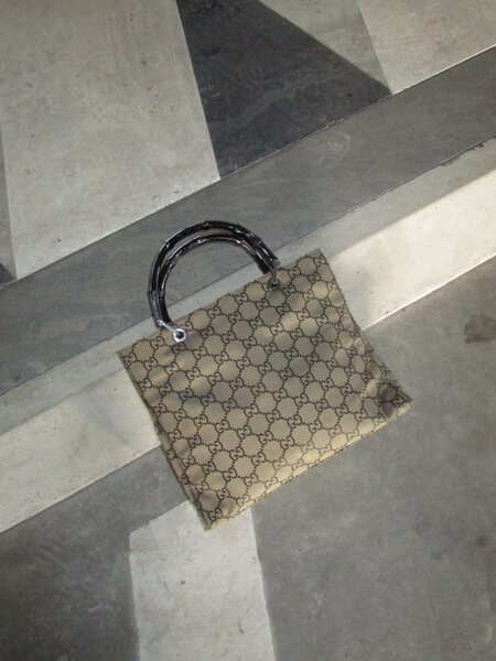 RR ARCHIVE Gucci Bamboo Canvas Handbag