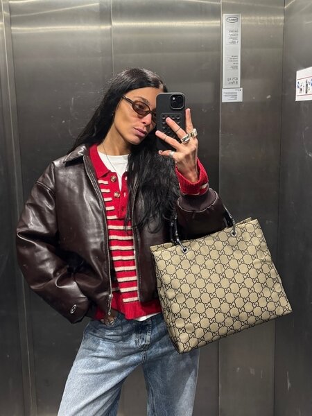 RR ARCHIVE Gucci Bamboo Canvas Handbag