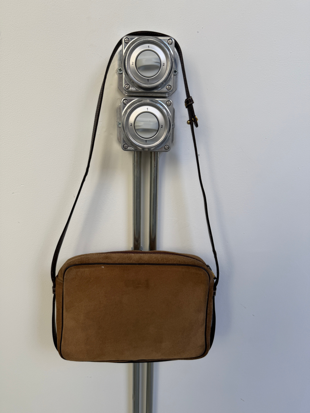 RR ARCHIVE Loewe Anagram Suede Shoulder Bag