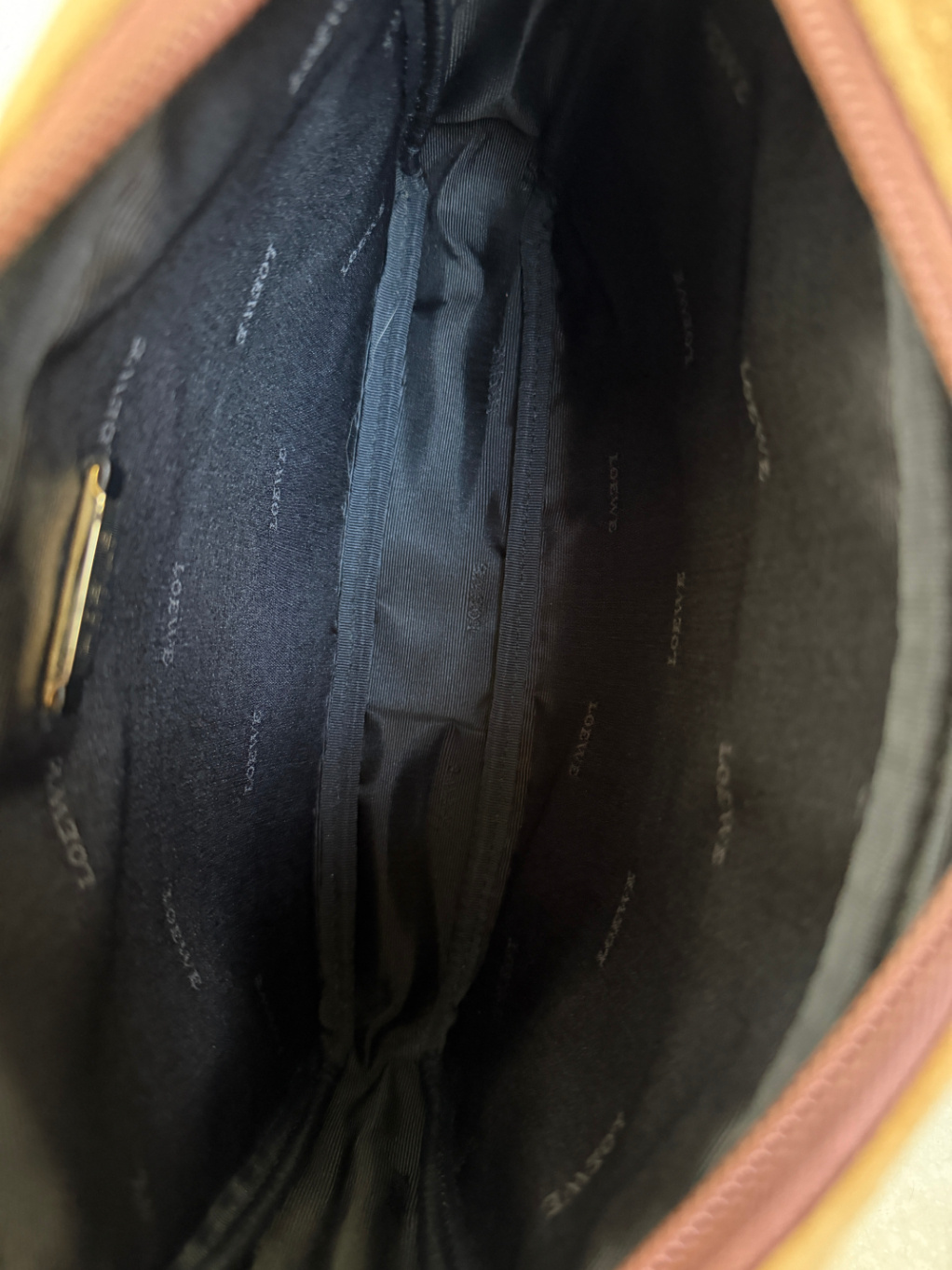 RR ARCHIVE Loewe Anagram Suede Shoulder Bag