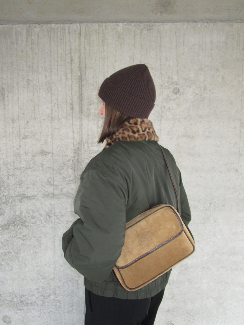 RR ARCHIVE Loewe Anagram Suede Shoulder Bag