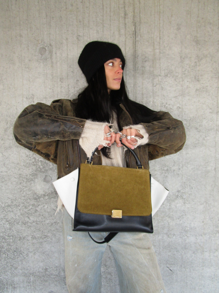 RR ARCHIVE Celine Trapeze Tri-color Bag