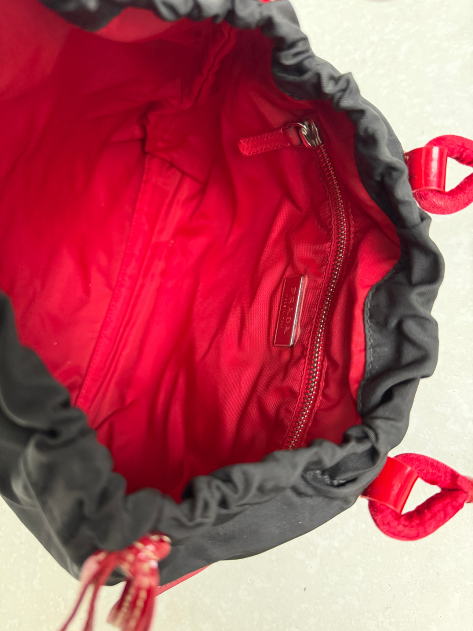 RR ARCHIVE Prada Nylon Triangle Plate Tote Bag