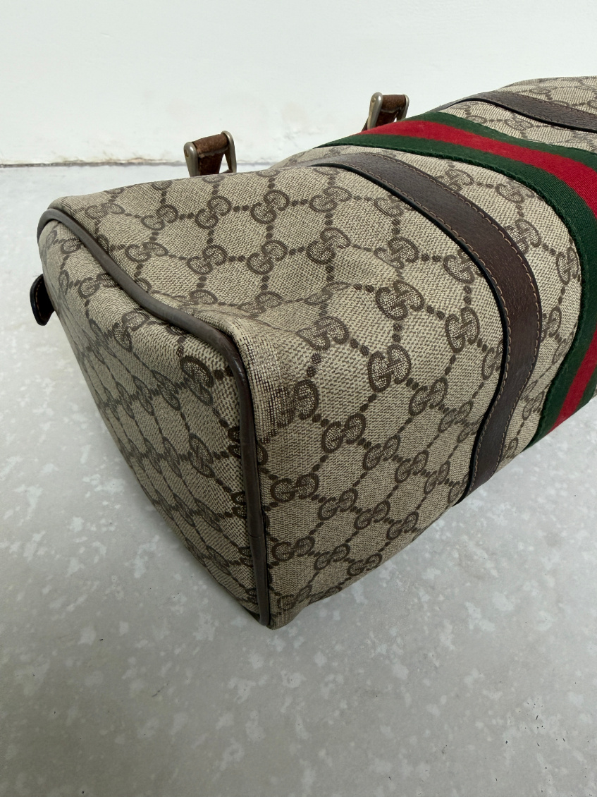 RR ARCHIVE Gucci GG Canvas Boston Bag