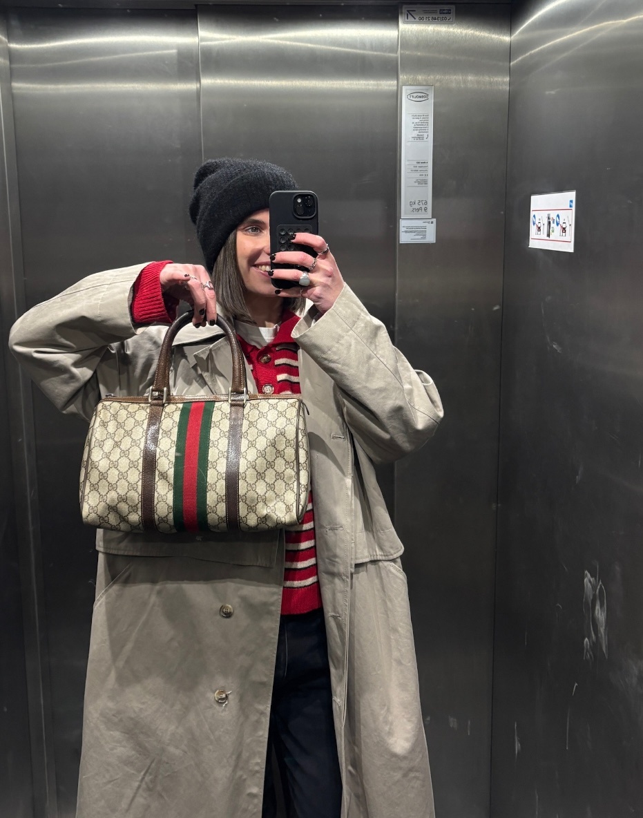 RR ARCHIVE Gucci GG Canvas Boston Bag
