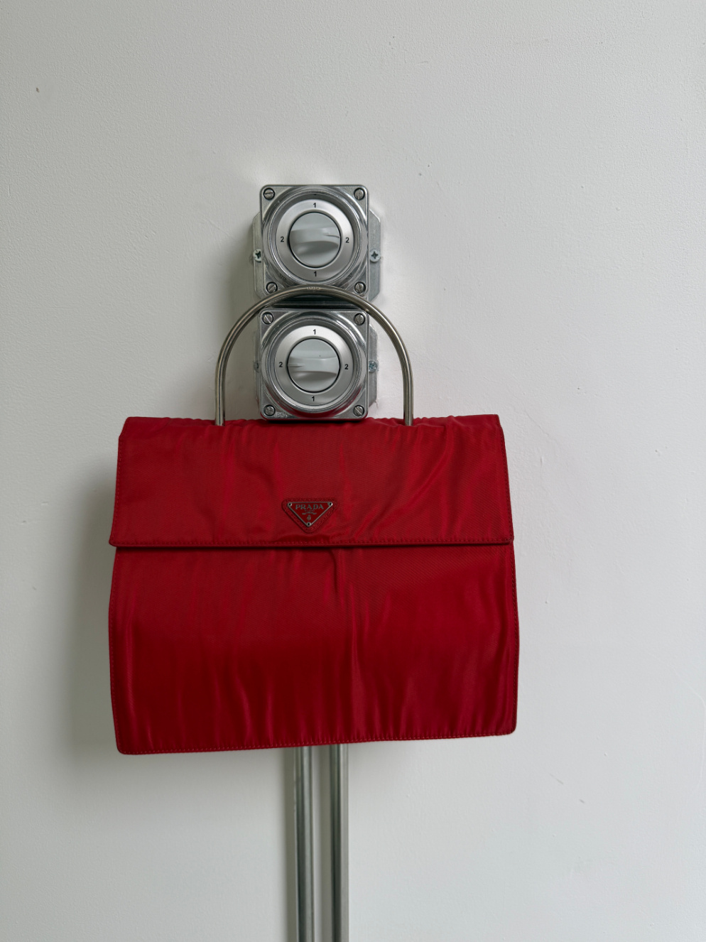 RR ARCHIVE Prada Nylon Metal Handle Bag