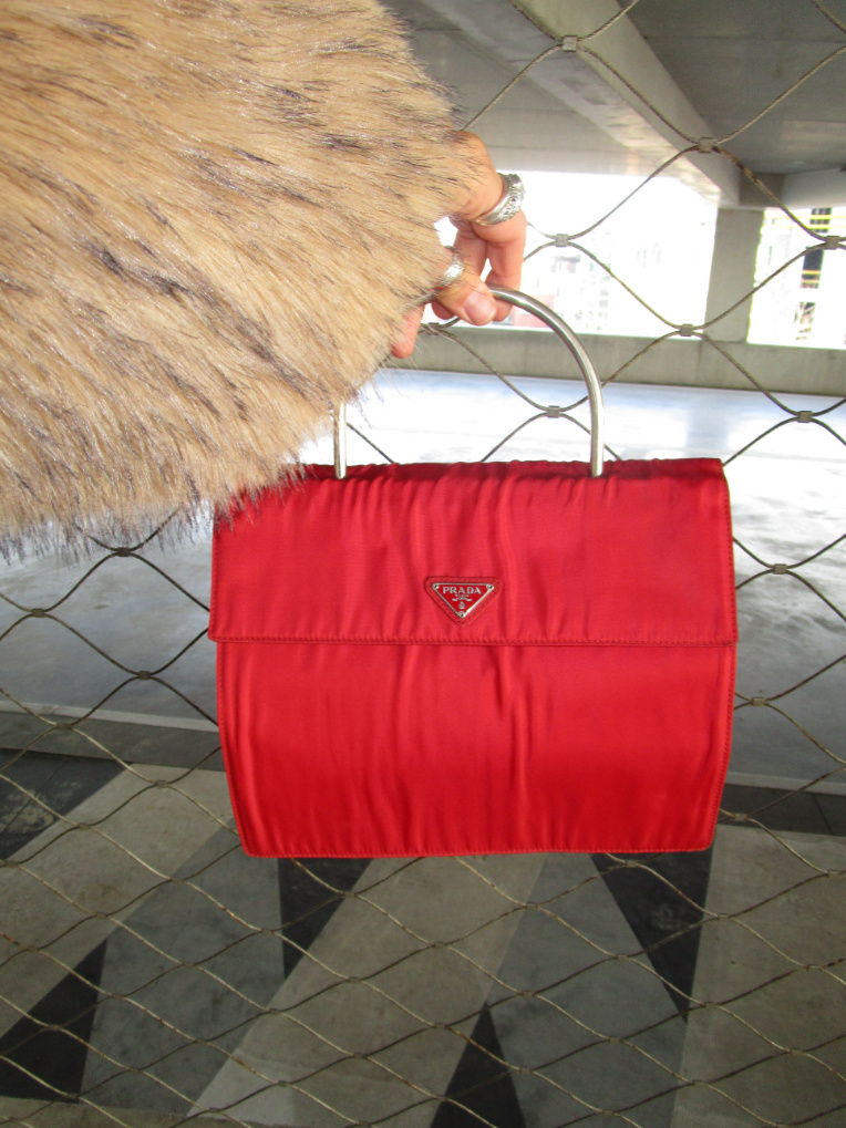 RR ARCHIVE Prada Nylon Metal Handle Bag