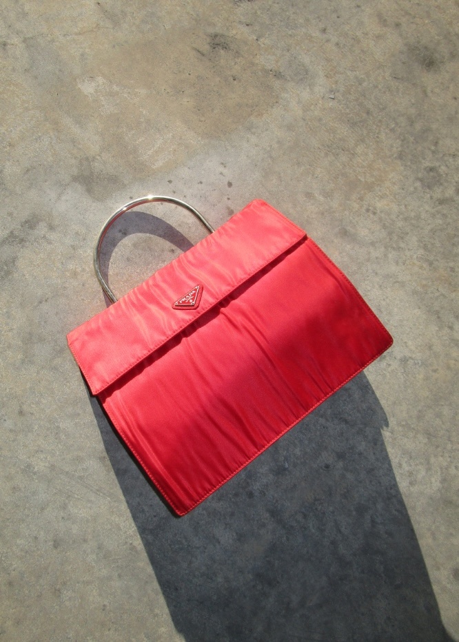 RR ARCHIVE Prada Nylon Metal Handle Bag