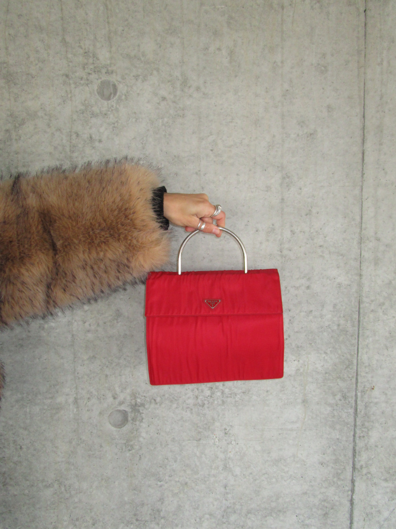 RR ARCHIVE Prada Nylon Metal Handle Bag