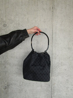 RR ARCHIVE Gucci GG Ring Handle Canvas Handbag