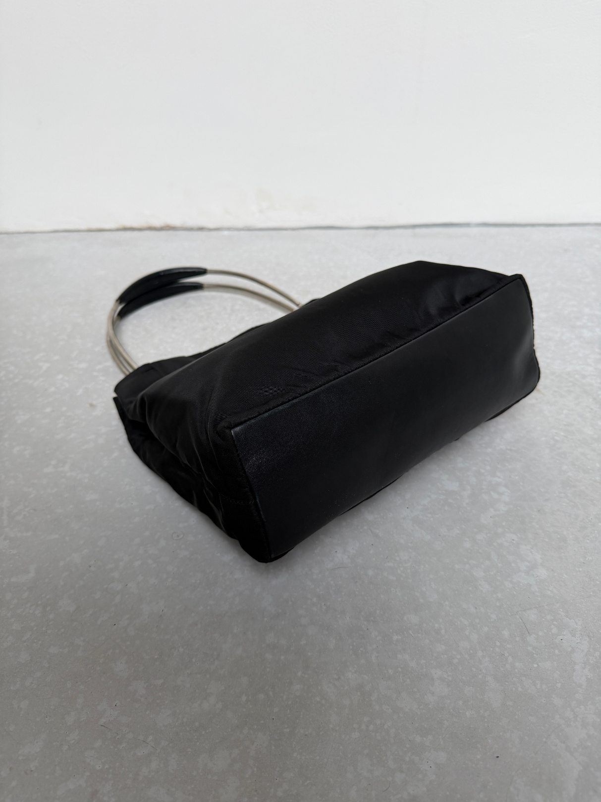 RR ARCHIVE Prada Nylon Metal Arc Bag