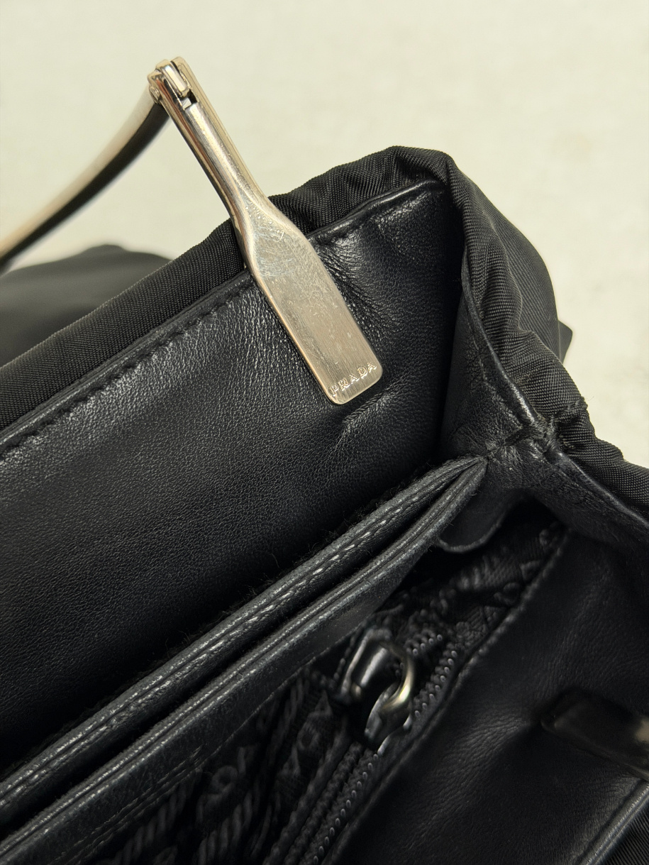 RR ARCHIVE Prada Nylon Metal Arc Bag