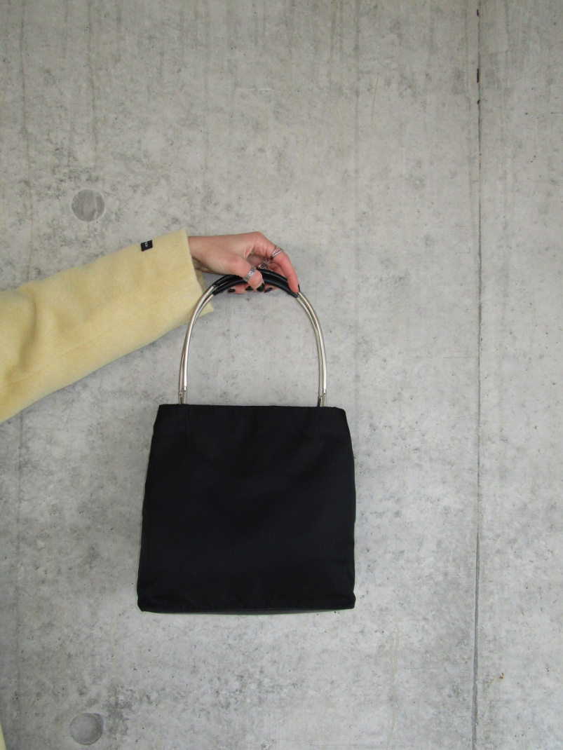 RR ARCHIVE Prada Nylon Metal Arc Bag