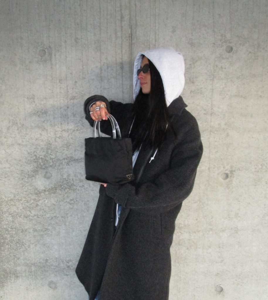 RR ARCHIVE Prada Nylon Plexi Handles Bag