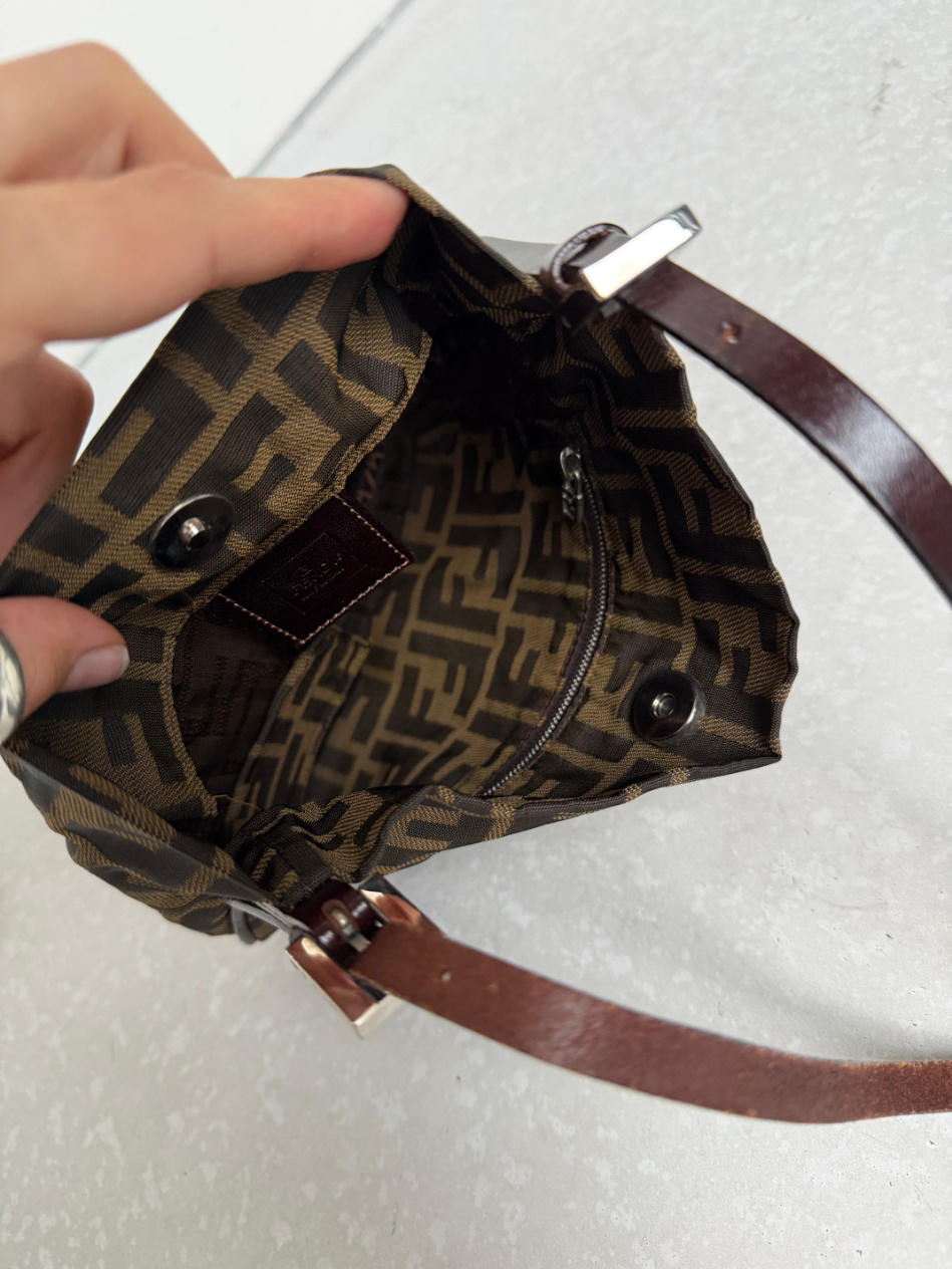 RR ARCHIVE Fendi Zucca Mini Croissant Bag