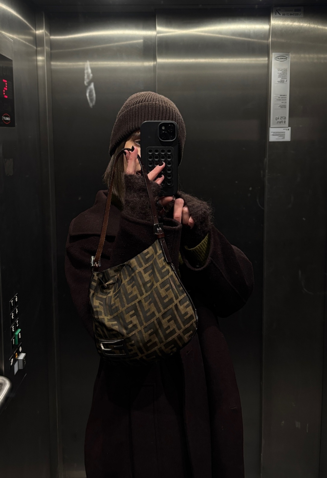 RR ARCHIVE Fendi Zucca Mini Croissant Bag