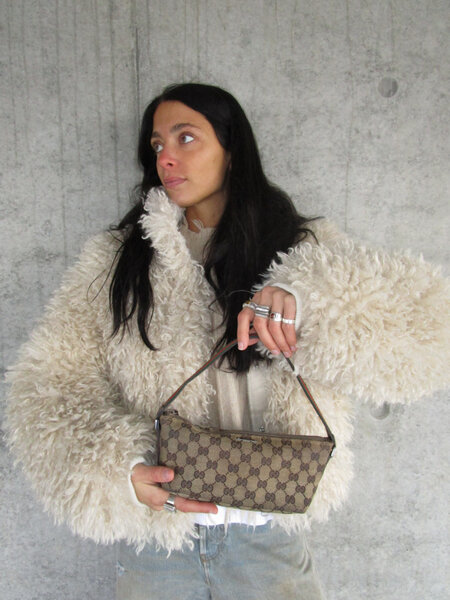 RR ARCHIVE Gucci GG Canvas Boat Mini Bag