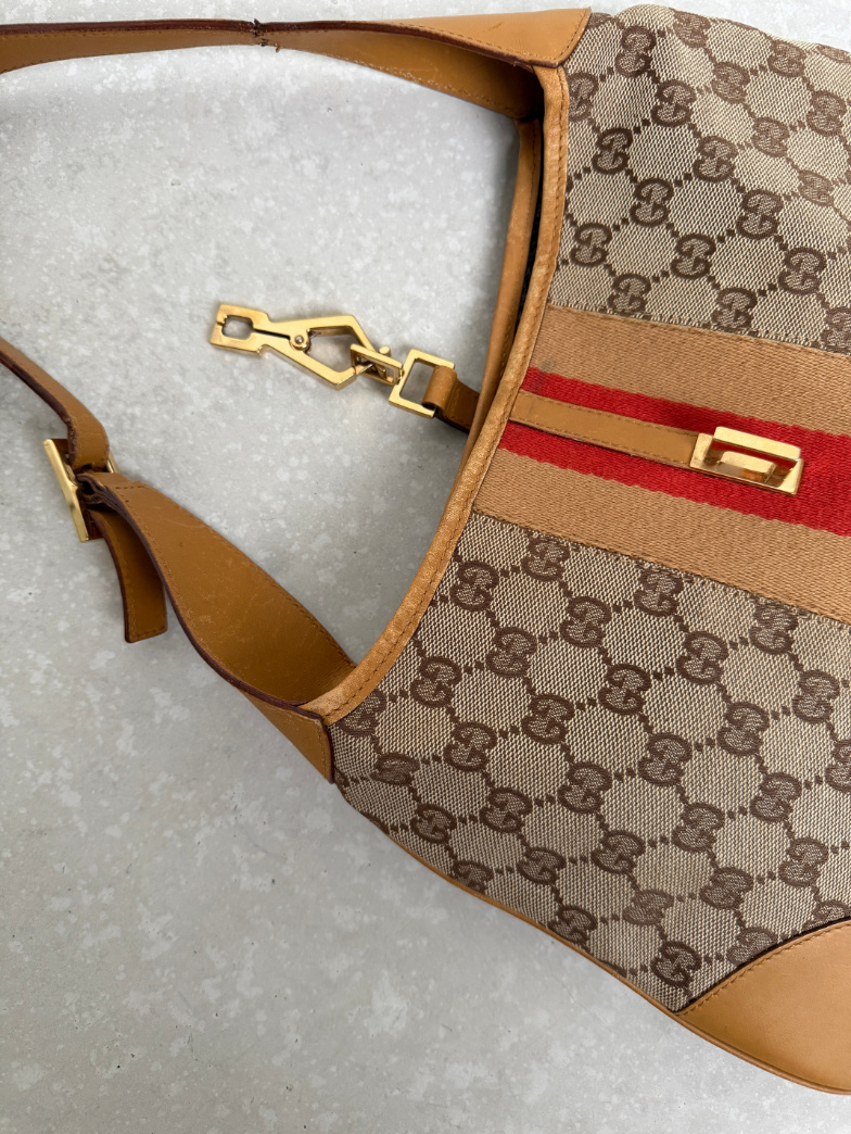 RR ARCHIVE Gucci GG Jackie Supreme Canvas Bag