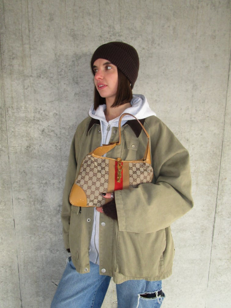 RR ARCHIVE Gucci GG Jackie Supreme Canvas Bag