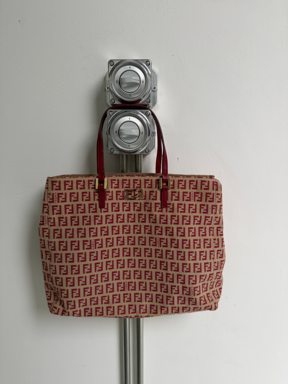 RR ARCHIVE Fendi Zucchino Canvas Tote Bag
