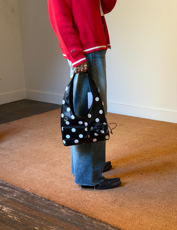 House of Sunny Polka Dot Shoulder Bag