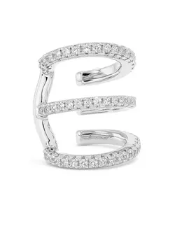 Billion Avenue Trio Ivy Diamond Earcuff
