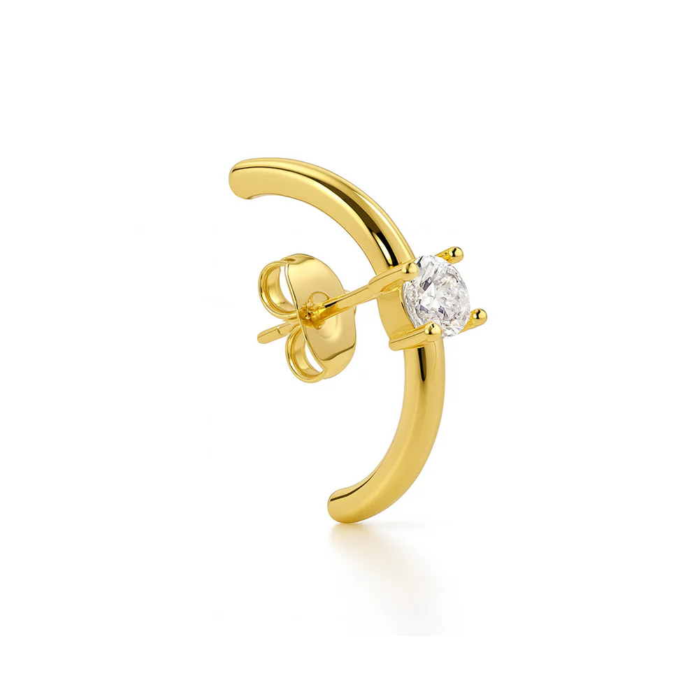 Billion Avenue Solitaire Hug Earstud