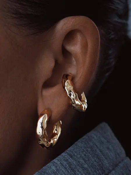 Billion Avenue Chunky Molten Kos Earring