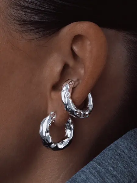 Billion Avenue Chunky Molten Kos Earring