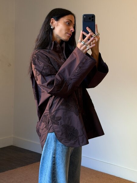 Rotate Flower Oversized Shirt