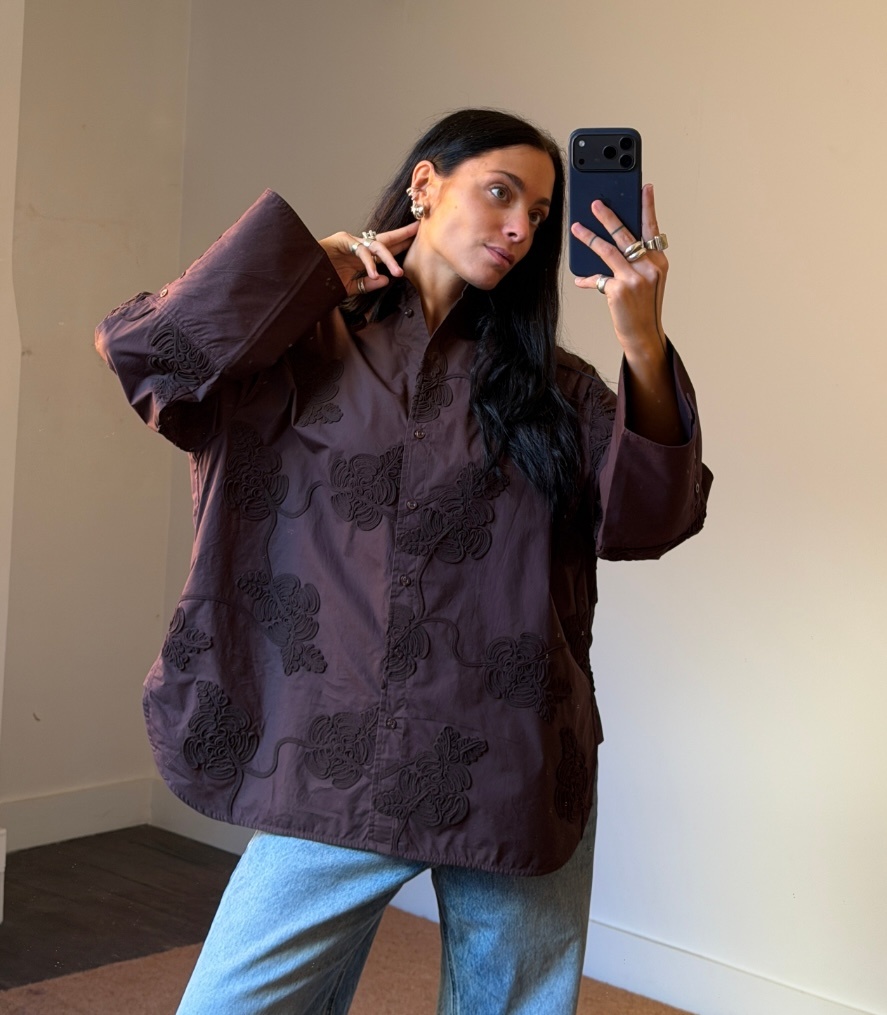 Rotate Flower Oversized Shirt