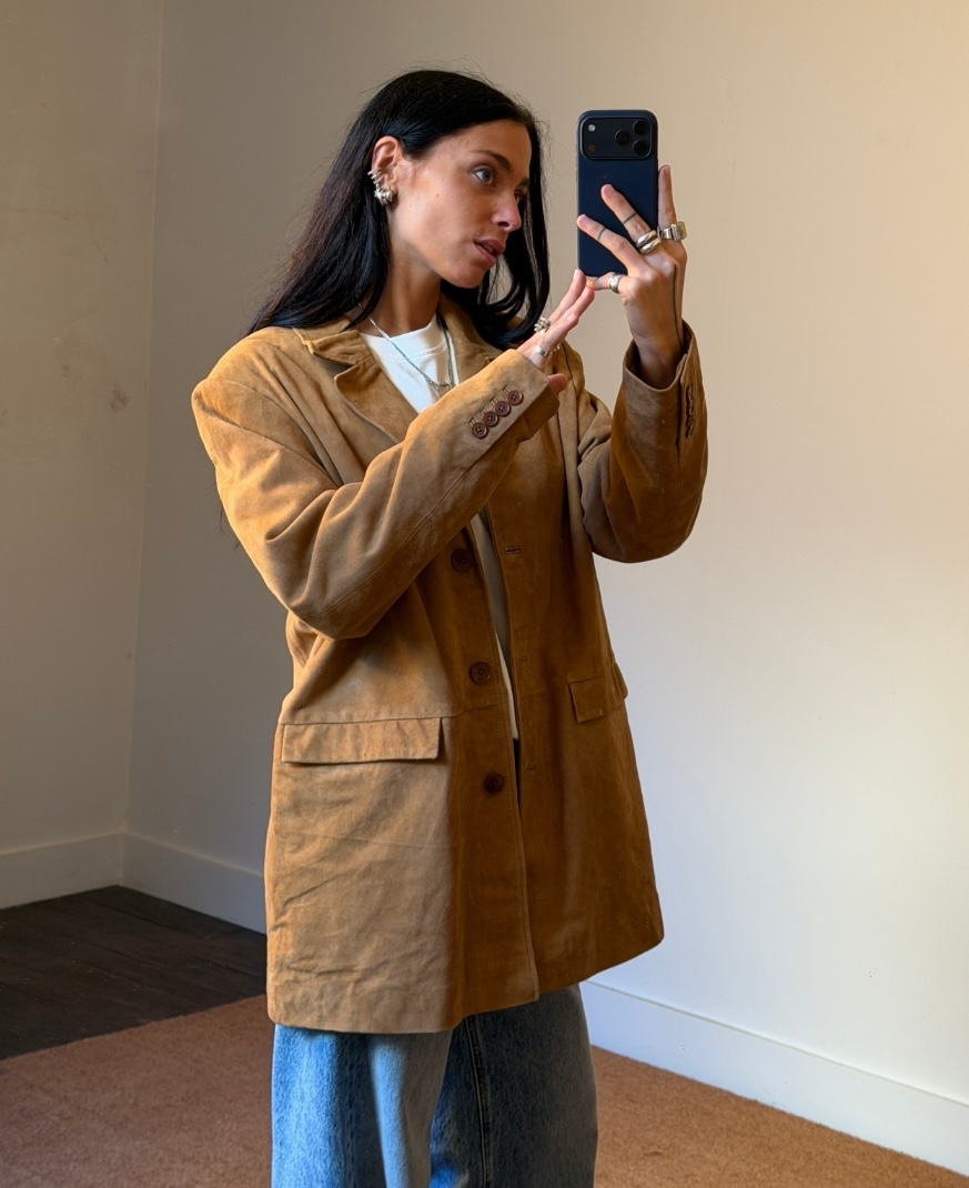 Rotate Oversize Suede Blazer