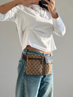 RR ARCHIVE Gucci GG Canvas Belt Bag