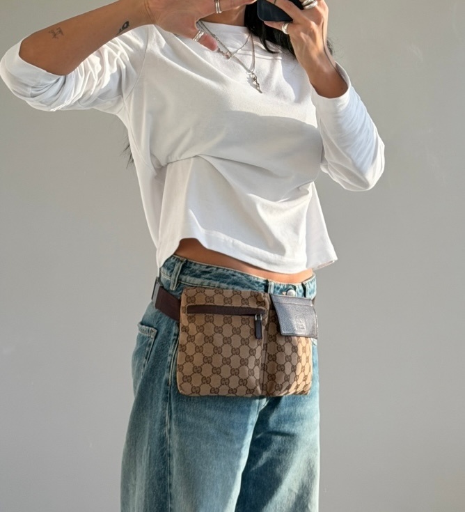 RR ARCHIVE Gucci GG Canvas Belt Bag