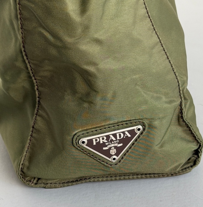 RR ARCHIVE Prada Tessuto Plexi Handle Tote