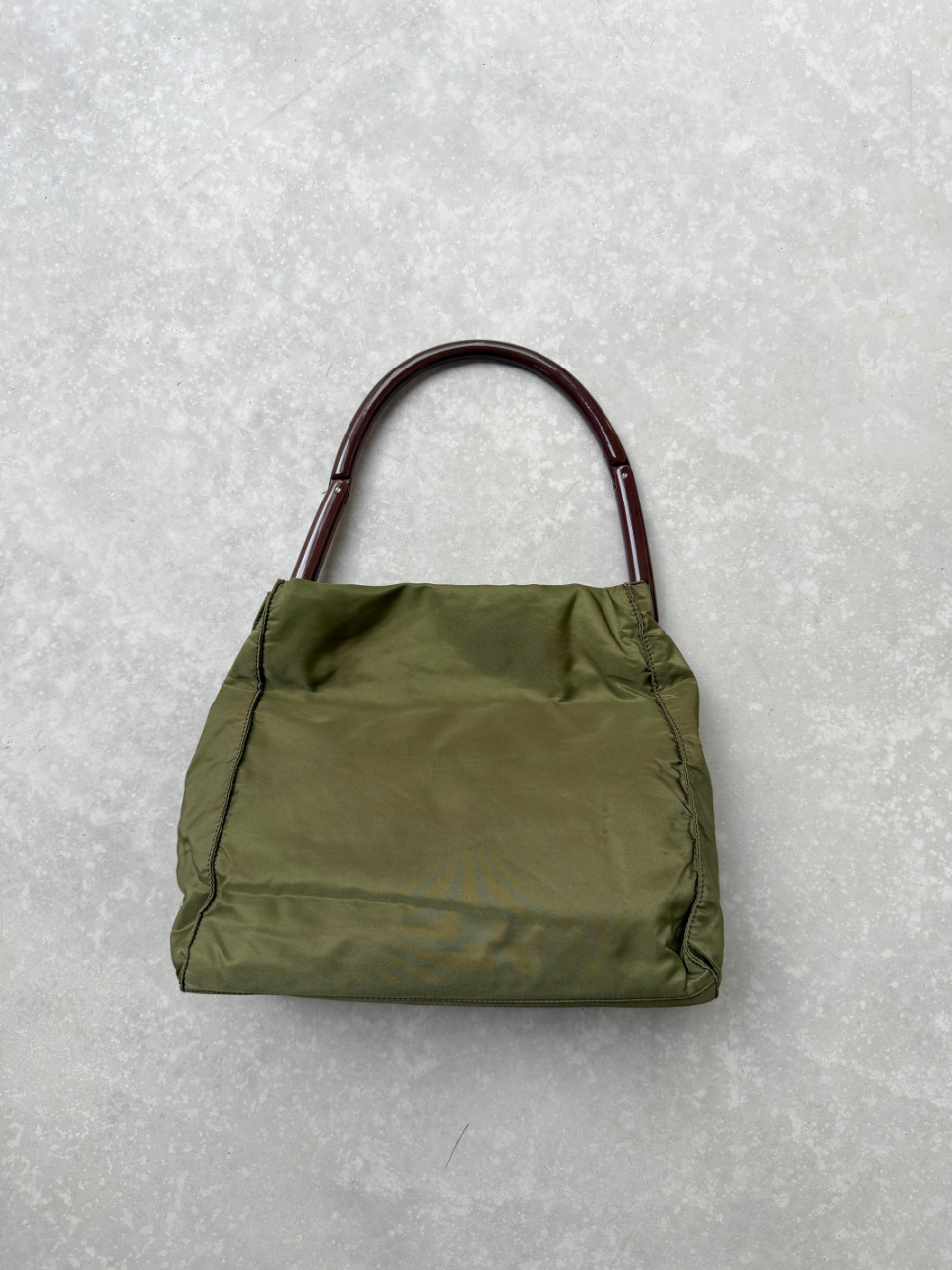 RR ARCHIVE Prada Tessuto Plexi Handle Tote