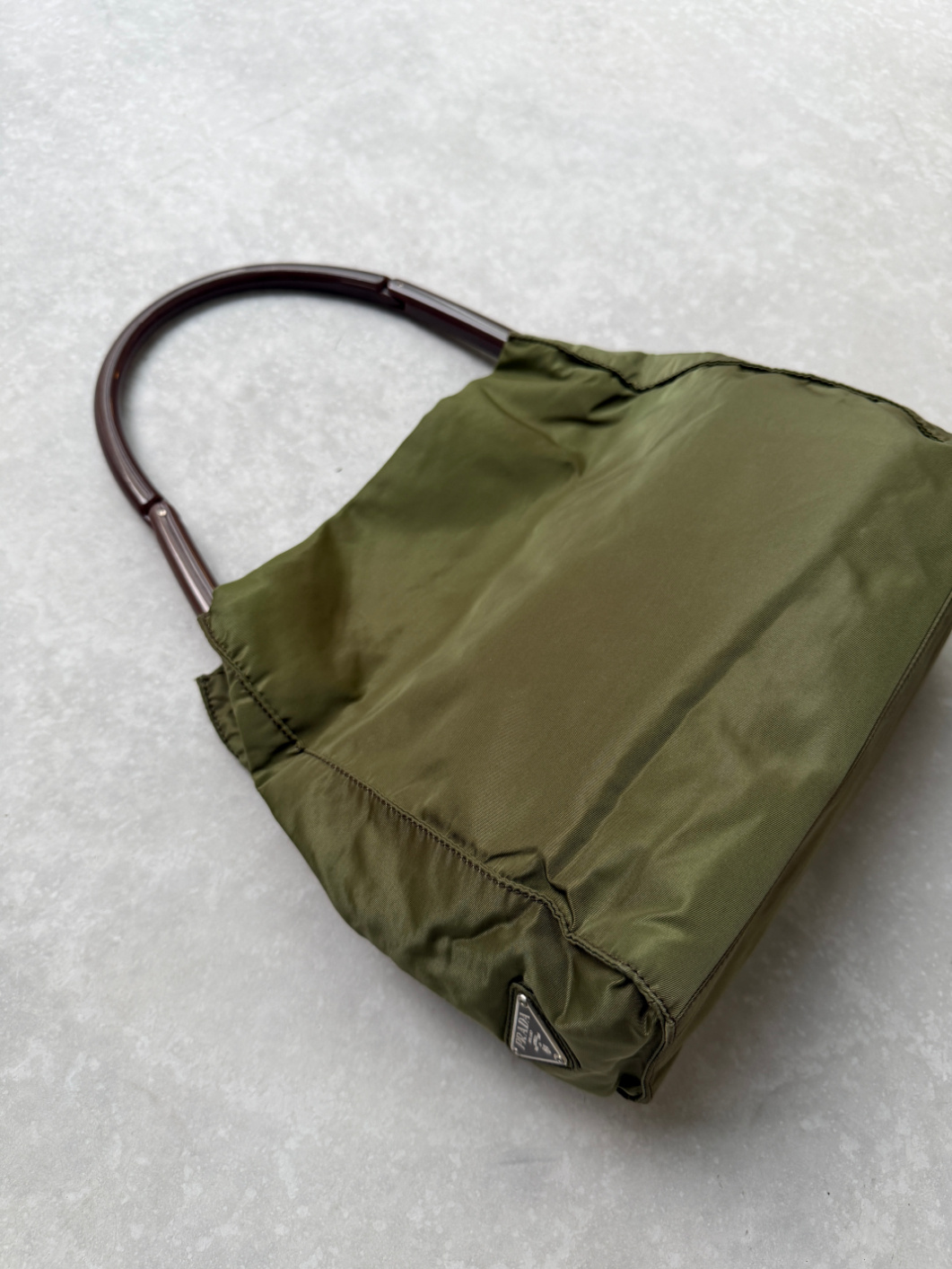 RR ARCHIVE Prada Tessuto Plexi Handle Tote