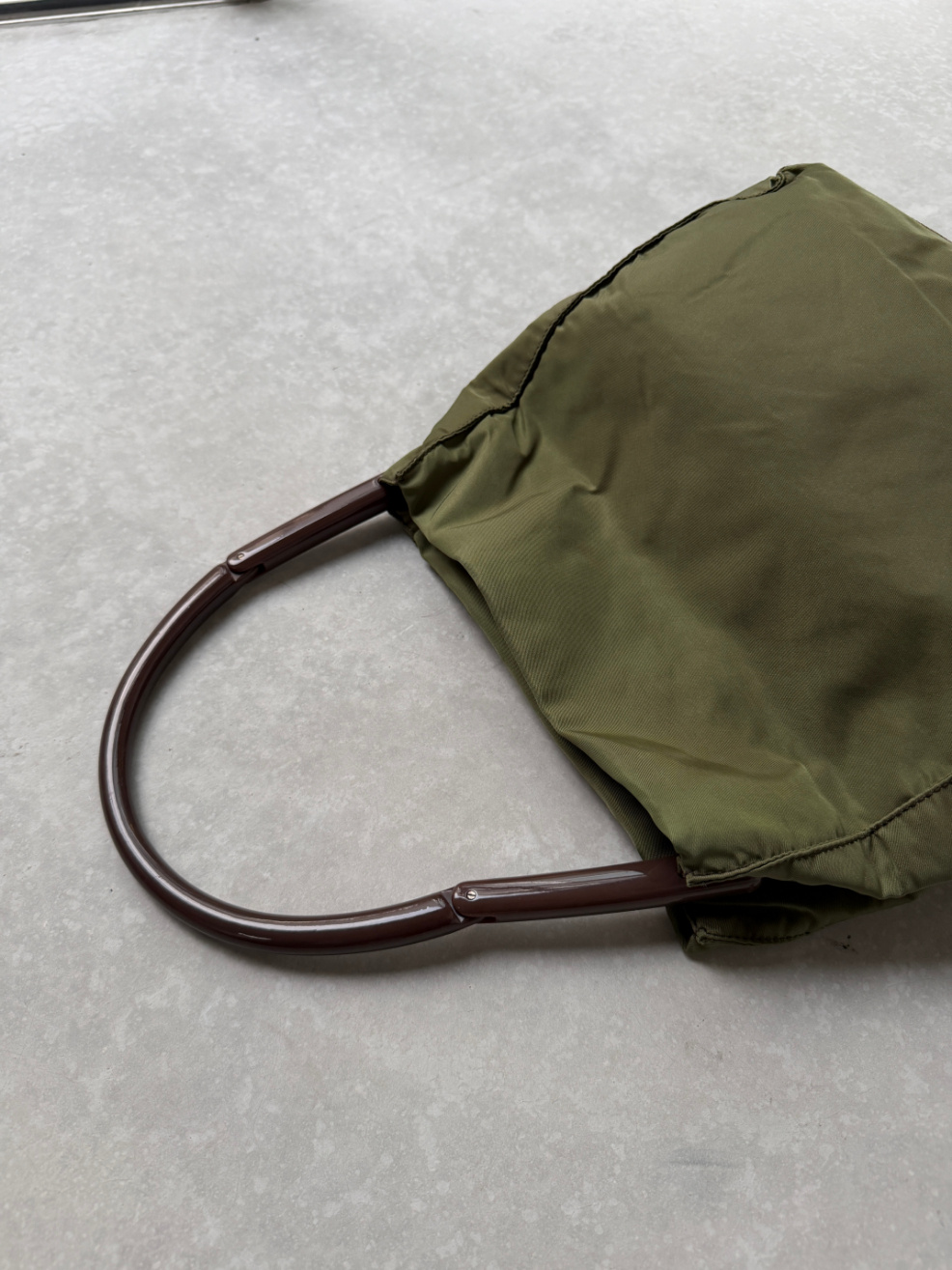 RR ARCHIVE Prada Tessuto Plexi Handle Tote