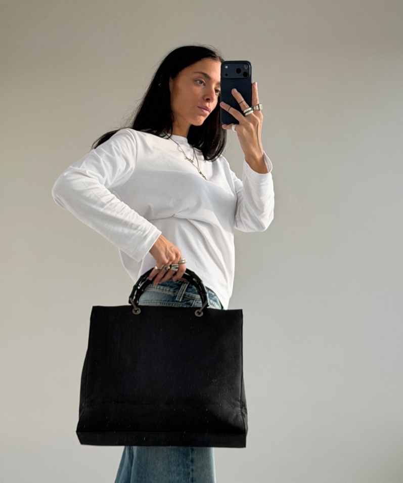 RR ARCHIVE Gucci Bamboo GG Canvas Tote