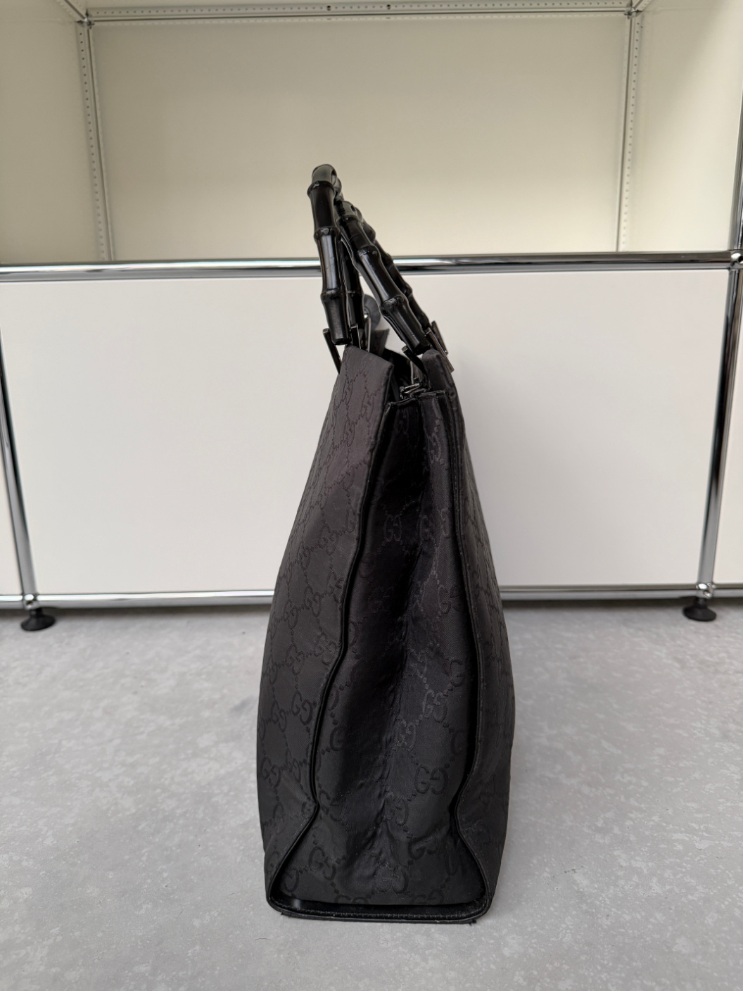 RR ARCHIVE Gucci Bamboo GG Canvas Tote