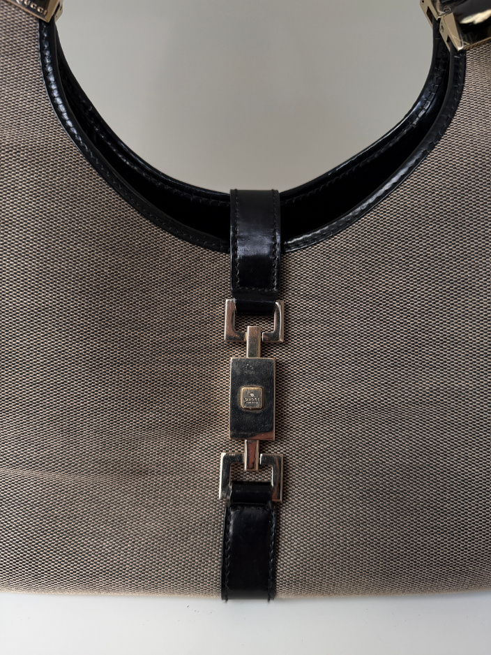 RR ARCHIVE Gucci Jackie Mini Hobo Canvas Bag