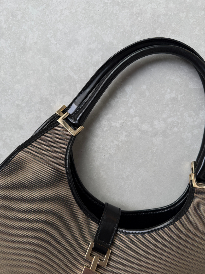 RR ARCHIVE Gucci Jackie Mini Hobo Canvas Bag