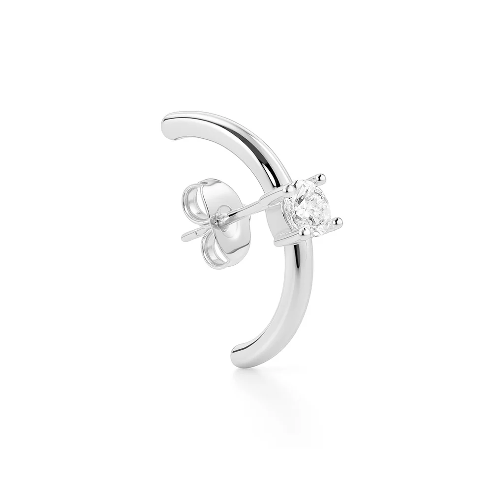 Billion Avenue Solitaire Hug Earstud