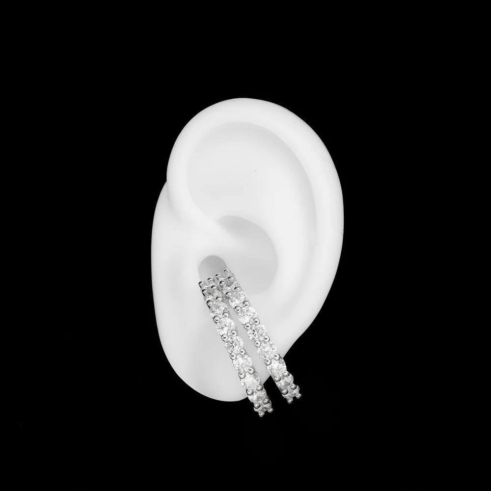 Billion Avenue Double Iris Hug Earstud