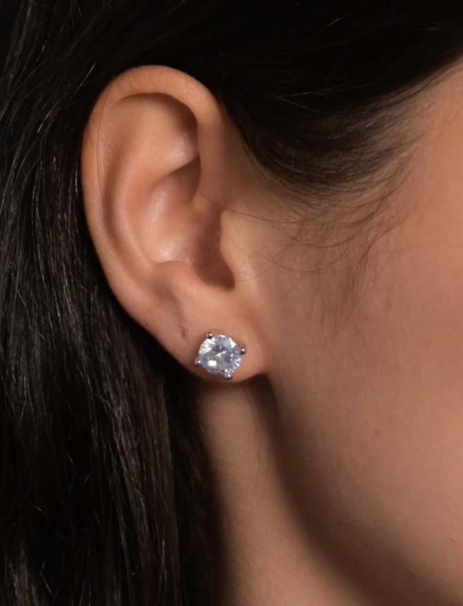 Billion Avenue Crystal Diamond Earstud