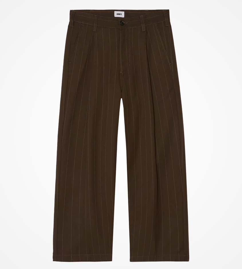 Obey Men Dean Stripe Pleated Trousers